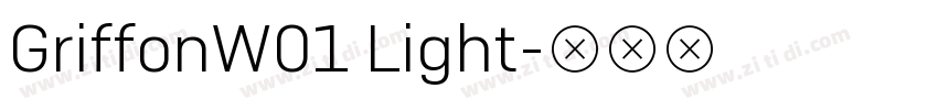 GriffonW01 Light字体转换